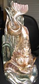 Carved Dolphin with Silver Coating