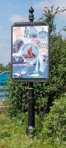 Village sign for Manningtree  Essex